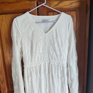 White Lace Maxi Dress